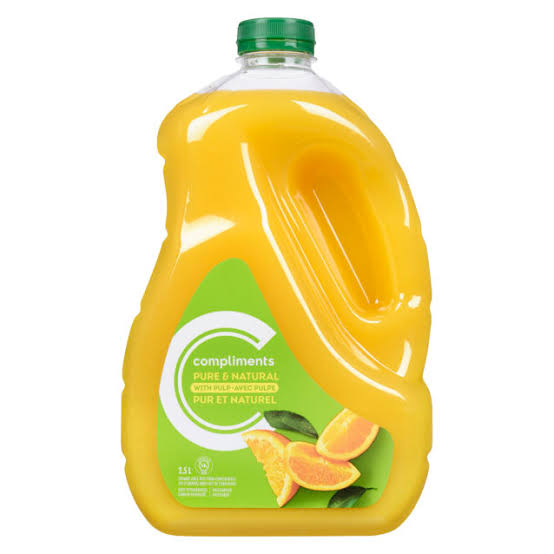 Jus d'orange 1 L 100% pur jus